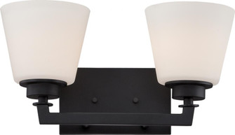 Mobili - 2 Light Vanity with Satin White Glass - Aged Bronze Finish (81|60/5552)