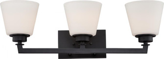 Mobili - 3 Light Vanity with Satin White Glass - Aged Bronze Finish (81|60/5553)