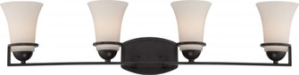 4-Light Vanity Light Fixture in Sudbury Bronze Finish with Satin White Glass (81|60/5584)