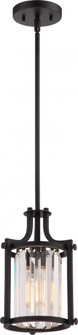 Krys- 1 Light Crystal Accent Mini Pendant - Aged Bronze Finish (81|60/5774)