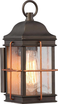 Howell - 1 Light Small Wall Lantern with Clear Seeded Glass - Bronze Finish Wall Lantern with Copper (81|60/5831)