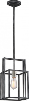 Lake - 1 Light Mini Pendant - Iron Black Finish with Brushed Nickel Accents (81|60/5860)