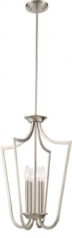 Laguna - 4 Light Cage Penant - Brushed Nickel Finish (81|60/5876)