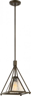 Mystic - 1 Light Small Pendant with Antique Mirror Glass - Forest Bronze Finish (81|60/6283)