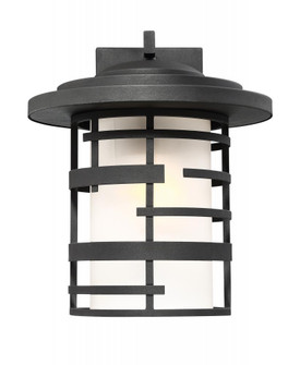 Lansing - 1 Light 14'' Wall Lantern with Etched Glass - Textured Black Finish (81|60/6403)
