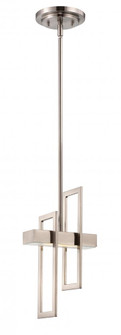 Frame; LED Pendant with Frosted Glass; Brushed Nickel Finish (81|62/106)