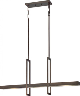 Frame; 3 Module Island Pendant with Frosted Glass; Hazel Bronze Finish (81|62/116)