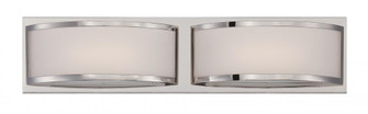 Mercer - (2) LED Wall Sconce with Frosted Glass - Polished Nickel Finish (81|62/312)