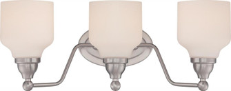 Kirk - 3 Light Vanity Fixture with Satin White Glass - LED Omni Included (81|62/388)
