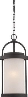 Willis - LED Hanging Lantern with Antique White Glass - Textured Black Finish (81|62/655)