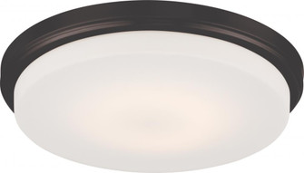 Dale; LED Flush Fixture with Opal Frosted Glass; Mahogany Bronze Finish (81|62/709)