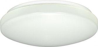 14''- LED Flush with White Acrylic Lens - White Finish - with Occupancy Sensor - 120V (81|62/748)