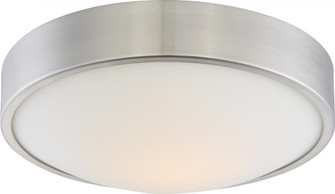 Perk - 13'' LED Flush with White Glass - Brushed Nickel Finish (81|62/775)