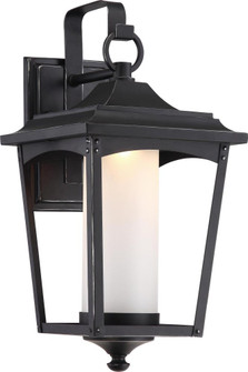 Essex - LED Large Wall Lantern with Etched Glass - Sterling Black Finish (81|62/822)