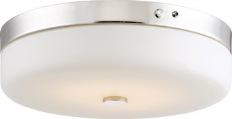 LED 20W - Flush with Frosted Glass - Polished Nickel Finish- 120-277V (81|62/981)