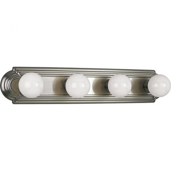 Broadway Collection Four-Light Brushed Nickel Traditional Bath Vanity Light (149|P3025-09)