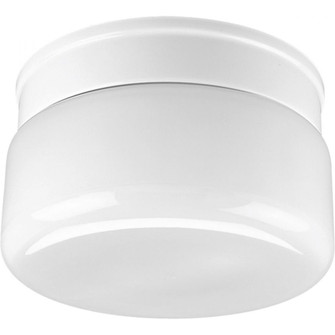 Two-Light White Glass 8-3/4'' Close-to-Ceiling (149|P3518-30)