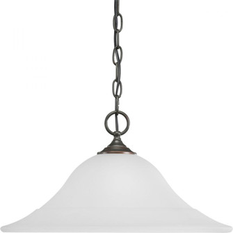 Trinity Collection One-Light Antique Bronze Etched Glass Traditional Pendant Light (149|P5095-20)