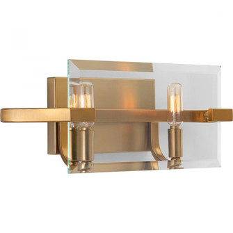 Cahill Collection Two-Light Brushed Bronze Clear Glass Luxe Bath Vanity Light (149|P300109-109)