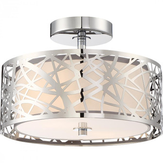 Abode 2-Light Polished Chrome Semi-Flush Mount Light (26|PCAE1712C)