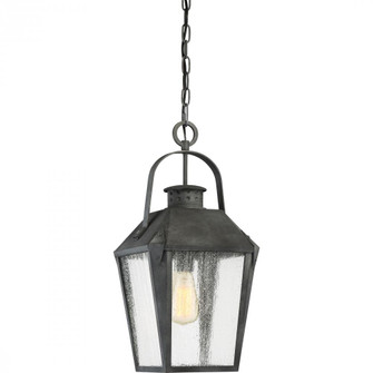 Carriage 1-Light Mottled Black Outdoor Hanging Lantern (26|CRG1910MB)
