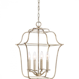 Gallery 4-Light Century Silver Leaf Pendant Light (26|GLY5204CS)