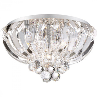 Glisten 5-Light Polished Chrome Flush Mount Light (26|PCGN1616C)