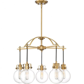 Sidwell 5-Light Weathered Brass Chandelier (26|SDL5005WS)