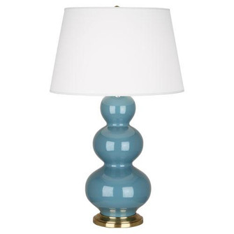 Steel Blue Triple Gourd Table Lamp (237|OB40X)