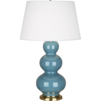 Steel Blue Triple Gourd Table Lamp (237|OB40X)