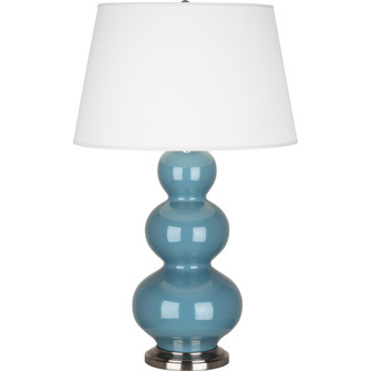 Steel Blue Triple Gourd Table Lamp (237|OB42X)