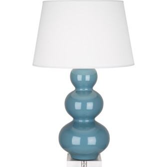 Steel Blue Triple Gourd Table Lamp (237|OB43X)