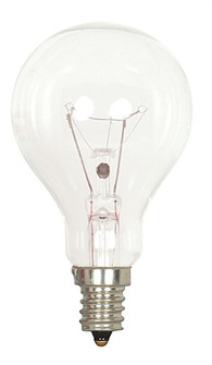 40 Watt A15 Incandescent; Clear; Appliance Lamp; 1000 Average rated hours; 420 Lumens; Candelabra (27|S2740)