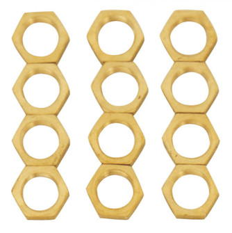 12 Brass 1/8 IPS Locknuts (27|S70/172)