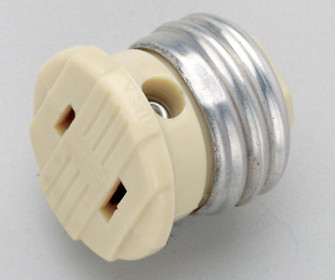 Bakelite Female Screw Plug; Ivory Finish (27|S70/543)