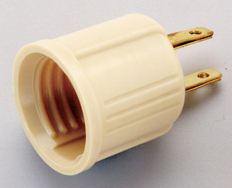 Bakelite Socket Adapter; Ivory Finish (27|S70/544)