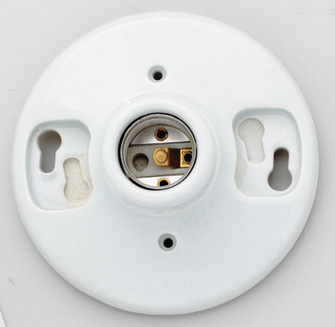 Keyless Porcelain Medium Lamp Holder (27|S70/590)