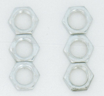 6 Steel Locknuts; 1/8 IPS (27|S70/622)