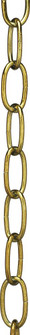 8 Gauge Chain; Antique Brass Finish; 1 Yard Length; 11/2'' Link Length; 7/8'' Link Width; (27|79/464)