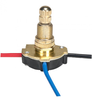 3-Way Metal Rotary Switch, Metal Bushing, 2 Circuit, 4 Position(L-1, L-2, L1-2, Off). Rated: (27|80/1138)