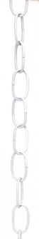 11 Gauge Chain; White Finish; 1-1/2'' Link Length; 7/8'' Link Width; 3/32'' Thick; 1 Yard (27|90/670)