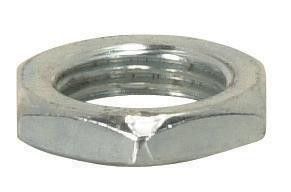 Steel Locknut; 1/8 IP; 9/16'' Hexagon; 1/8'' Thick; Zinc Plated Finish (27|90/1037)