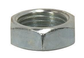 Steel Locknut; 1/8 IP; 1/2'' Hexagon; 3/16'' Thick; Zinc Plated Finish (27|90/1649)
