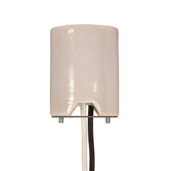 Keyless Porcelain Mogul Socket, Fiber Gasket Mounting Screws Held Captive, 2 Wireways, Lug Leads (27|80/1103)