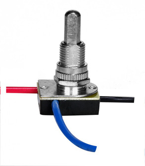 3-Way Metal Push Switch; 3/8'' Metal Bushing; 2 Circuit; 4 Position (L-1, L-2, L1-2, Off); (27|80/1129)