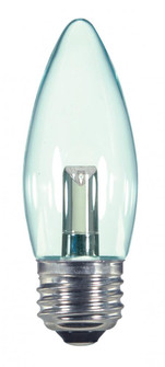 1.4 Watt LED; B11; Clear; 2700K; Medium base; 120 Volt; Carded (27|S9154)
