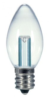 0.5 Watt LED; C7; Clear; 2700K; Candelabra base; 120 Volt; Carded (27|S9156)