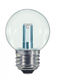 1.4 Watt LED; G16 1/2; Clear; 2700K; Medium base; 120 Volt; Carded (27|S9158)
