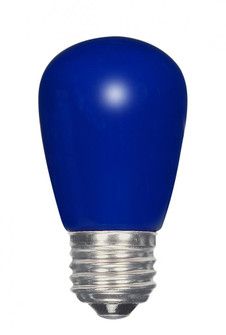 1.4 Watt LED; S14; Ceramic Blue; Medium base; 120 Volt; Carded (27|S9172)