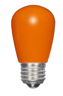 1.4 Watt LED; S14; Ceramic Orange; Medium base; 120 Volt; Carded (27|S9173)